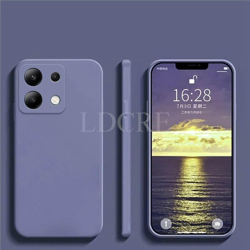 thumbnail image 1 of For Xiaomi Redmi Note 13 Case Liquid Silicone Cover Redmi Note 13 Pro Plus Case TPU Protective Phone Case Redmi Note 13 Cover, 1 of 5