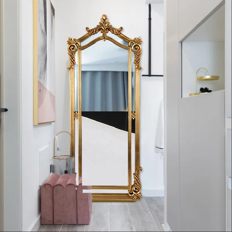 Large Decorative Mirror Squares Quality Makeup Vintage Aesthetic Bathroom  Full Body Mirror Makeup Miroir Chambre Home Decor