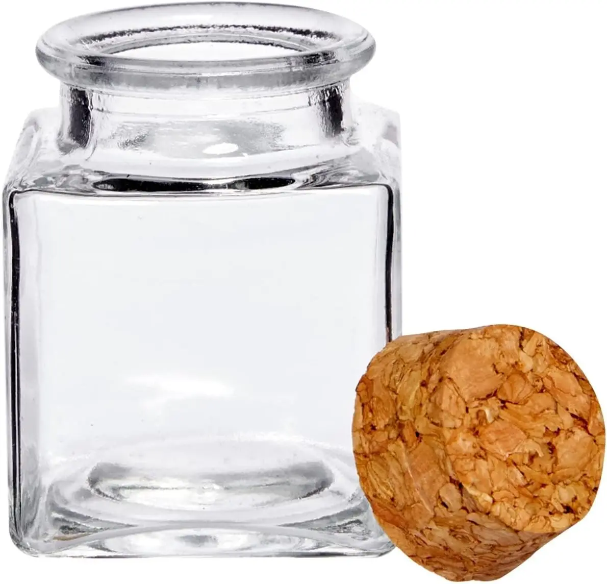 Mini Glass Jars with Cork Stoppers, Small Jars with Cork Jars for Gift Favors, Spices, Herbs, Glitter, DIY Crafts 6