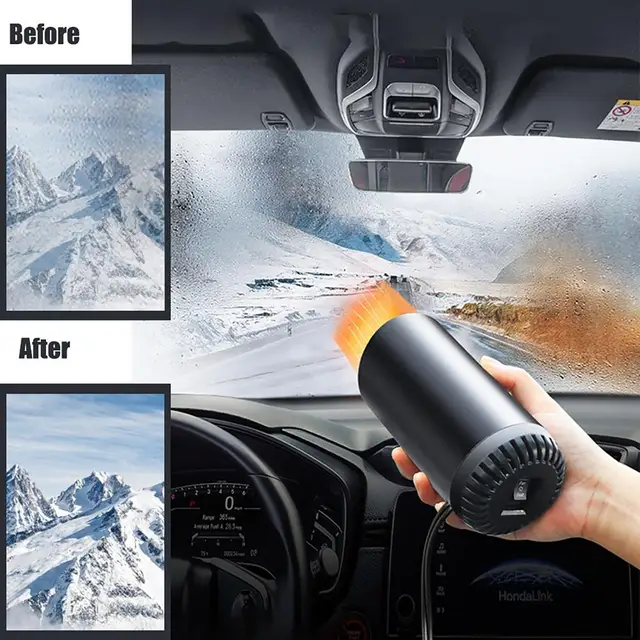Auto-Heizung 12V Defroster - Windschutzscheiben Entfroster Mit Ionisator (Rot)
