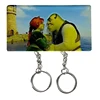 New Couple Keychain Hanger Wall Key Holder Home Decor Cartoon Kawaii Key Pendant Backpack Key Ring Storage Rack For Lover Gifts 5