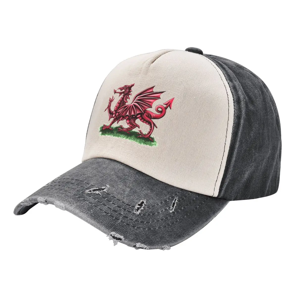 

Welsh Flag DragonCap Baseball Cap Horse Hat Rave Fashion Beach Women Beach Fashion Men's
