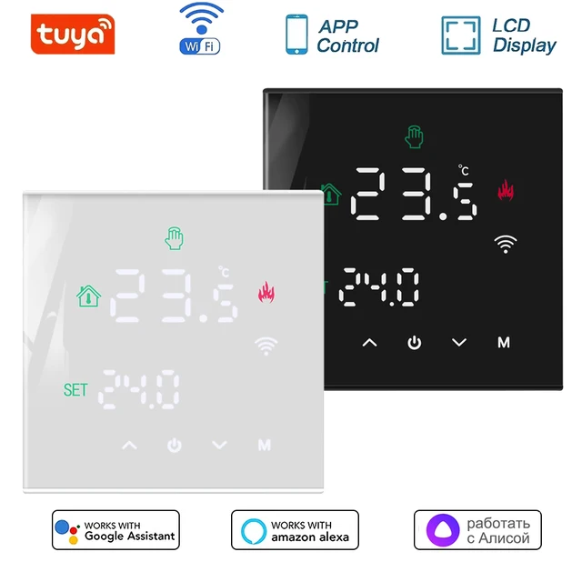 MINCO ความร้อน Tuya WiFi สมาร์ท Touch Screen Thermostat ทำความร้อนความร้อนน้ำ/หม้อไอน้ำอุณหภูมิ Alexa Yandex 1