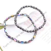 Wholesale Anklet Black Magnetic Bracelet Gallstone Jewelry Manufacturer Care Natural Fashion Elastic for Men and WomenCharm Gift