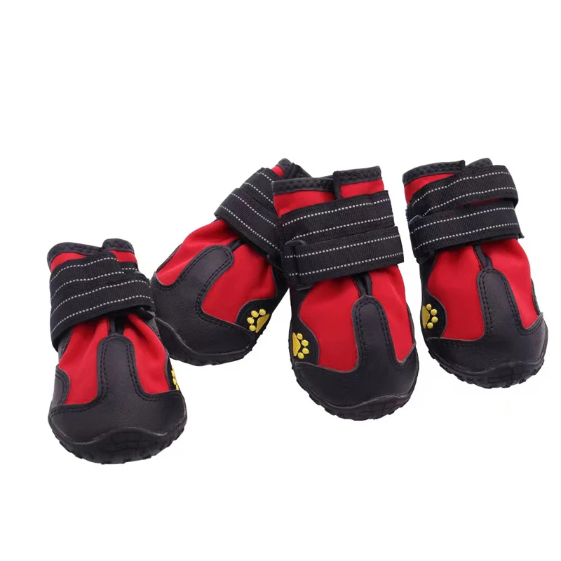 

Dog shoes, cold and warm in autumn and winter, plush pet shoes, anti slip, waterproof, thickened, wear-resistant, and non fallin