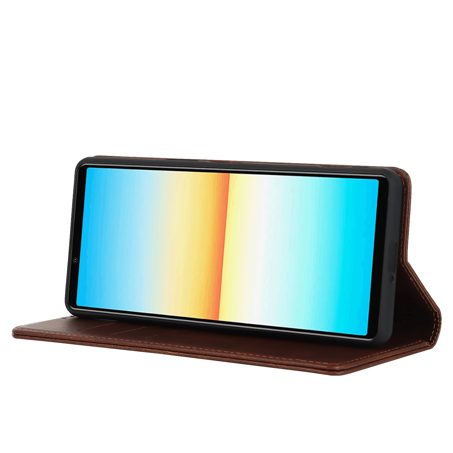 가죽 케이스  Xperia 1 IV 플립 케이스 카드 홀더 홀스터 자기 매력 커버 케이스 지갑 케이스