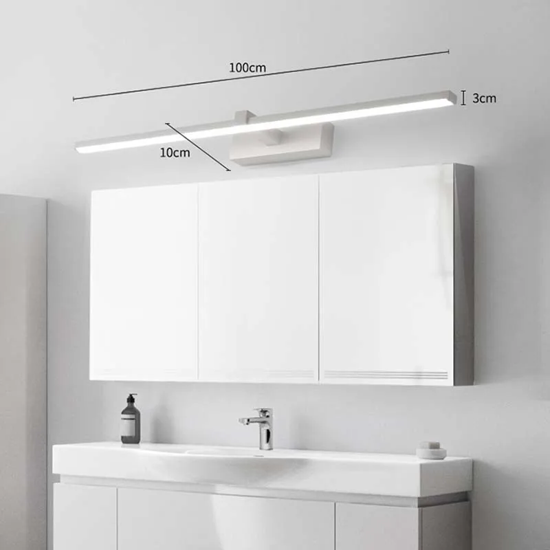Modern LED Wall Lamp For Study Bedroom Bedside Hardwares Wall Sconce Bathroom Mirror Lamp Indoor Makeup Mirror Lighting Fixture - 2