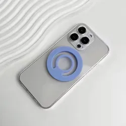 Magnetic Silicone Phone Grip and Stand Ring (Blue)