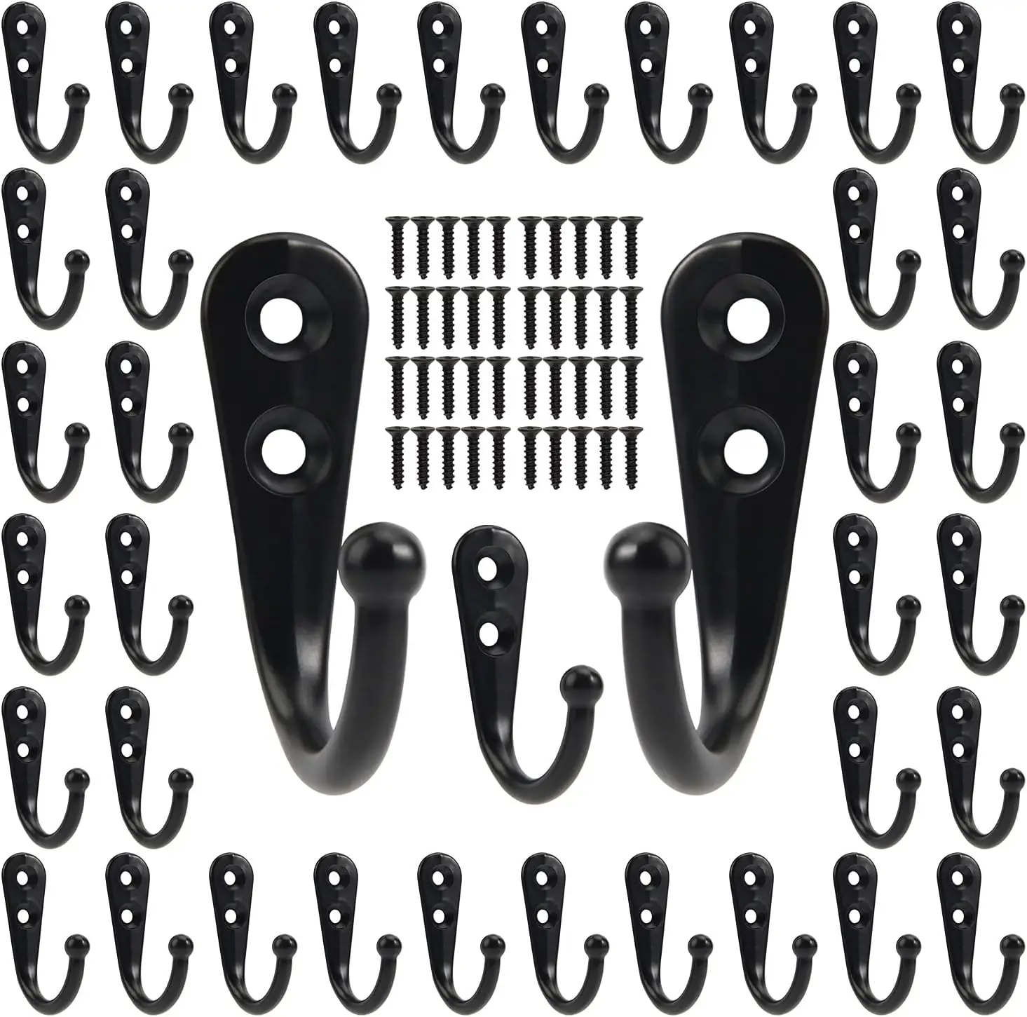 30-Piece Alloy Wall Hook Set 2