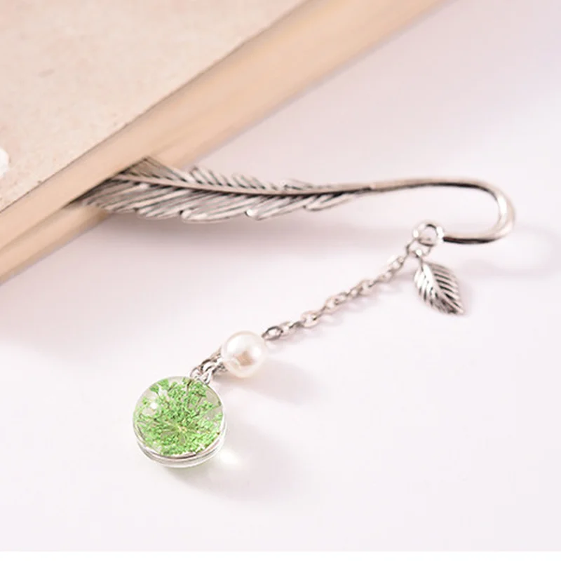 Metal Bookmark Leaf Style Luminous Constellation For Students Teachers Stationery Book Marker
