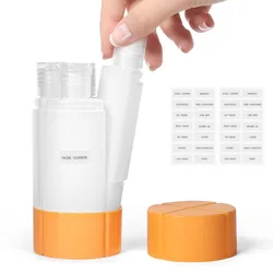Portable 4 - in - 1 Leak - Proof Travel Toiletry Bottle Set (4 x 60ml) for Gym, Camping, and Carry - On (Orange)