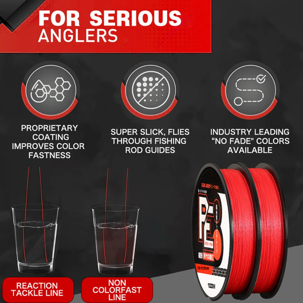 Fishing Line ThornsLine X8 8-Strands Multifilament PE Never Fade Japan Strong Braided For Carp Fishing