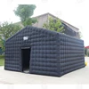 20ft-6m Large Black Nightclub Tent Inflatable Party Tent Inflatable Disco Nightclub Tent Mobile Night Club Tent For Event Rental 3
