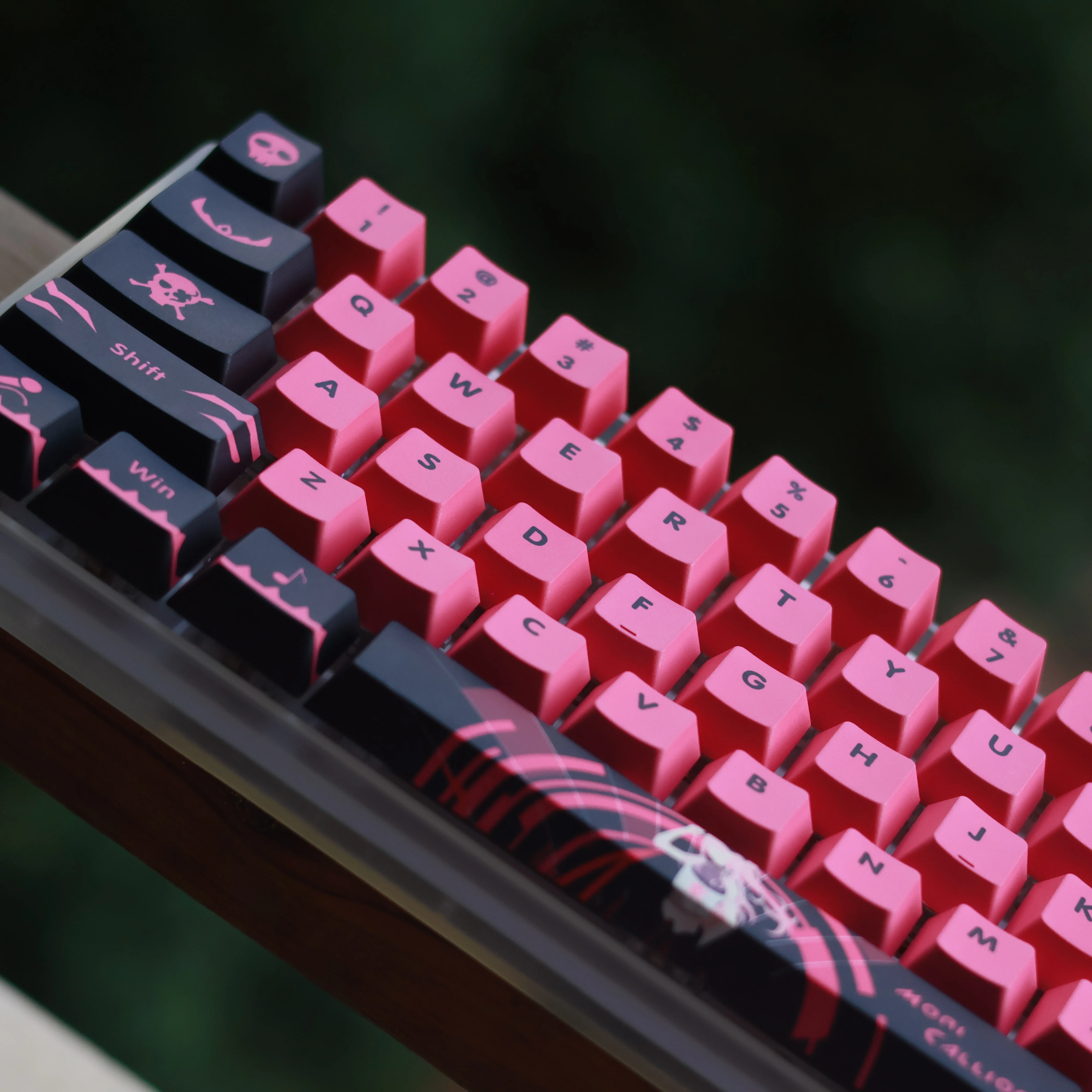 Mori Calliope Keycaps para Teclado Mecânico Hololive Vtuber Key Cover Pbt Dye Sublimação Cereja mx Interruptor Eixo Cruz - Imagem 3