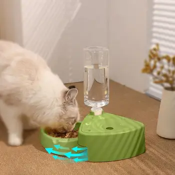 Pet Bowl With Water Feeder Food Storage Water Dispenser and Removable Food cat Bowl Folded Cheese Bowl Small Medium pet supplies 4