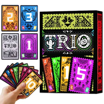 Gioco da Tavolo Strategico TRIO, Divertimento per Famiglia e Amici, 3-6 Giocatori, Gioco da Tavolo per Serate di Gioco