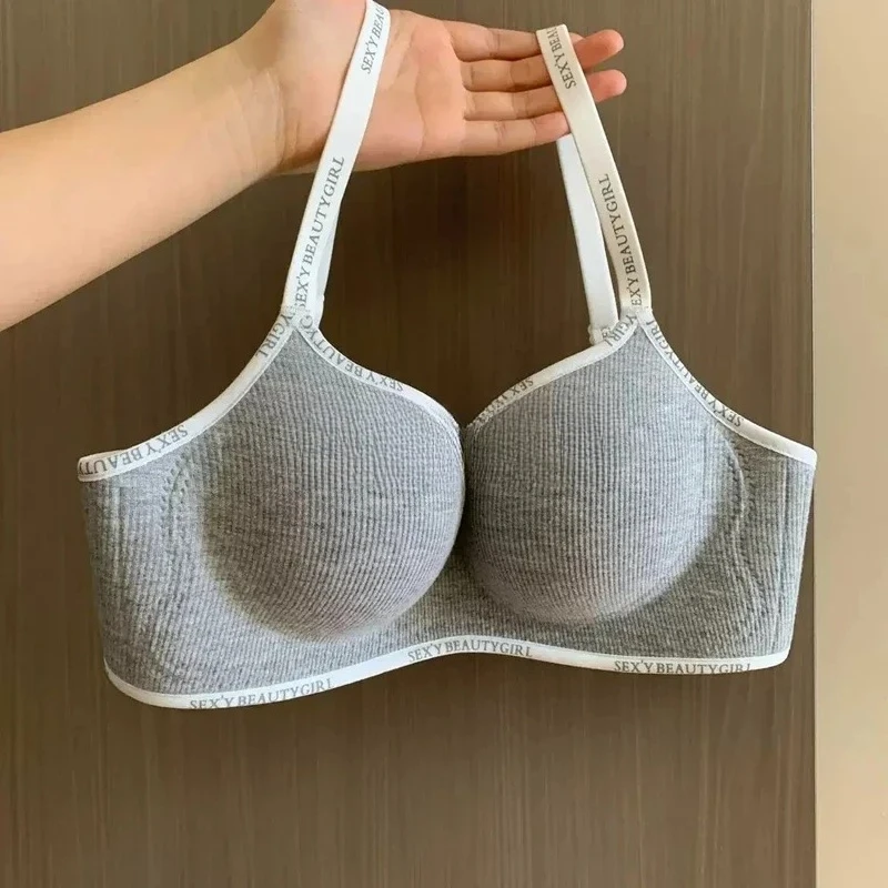 Wireless Push Up Bra for Small Chest A-C Cup Seamless 3D Pads Anti-Sagging Bralette No Trace Underwear 3