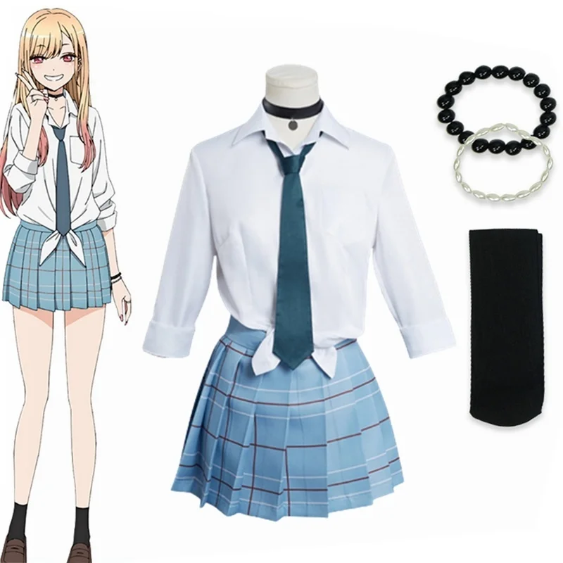 

Marin Kitagawa Cosplay Anime My Dress Up Darling Costume JK School Uniform Skirt Outfits Halloween Carnival Party Suit