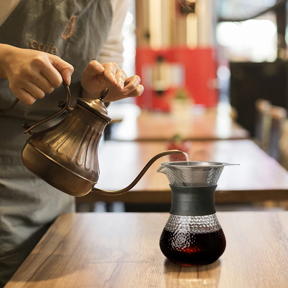 CHEMEX Transparent Glass Coffee Brewer Manual Coffee Maker for 1-3 people 400ml coffee maker,pour over coffee maker
