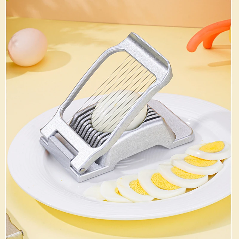 

Multipurpose Manual Egg Slicer Cutter Aluminium Alloy Hard Boiled Egg Fruit Slicer Mushroom Tomato Cutter Mold Kitchen Chopper