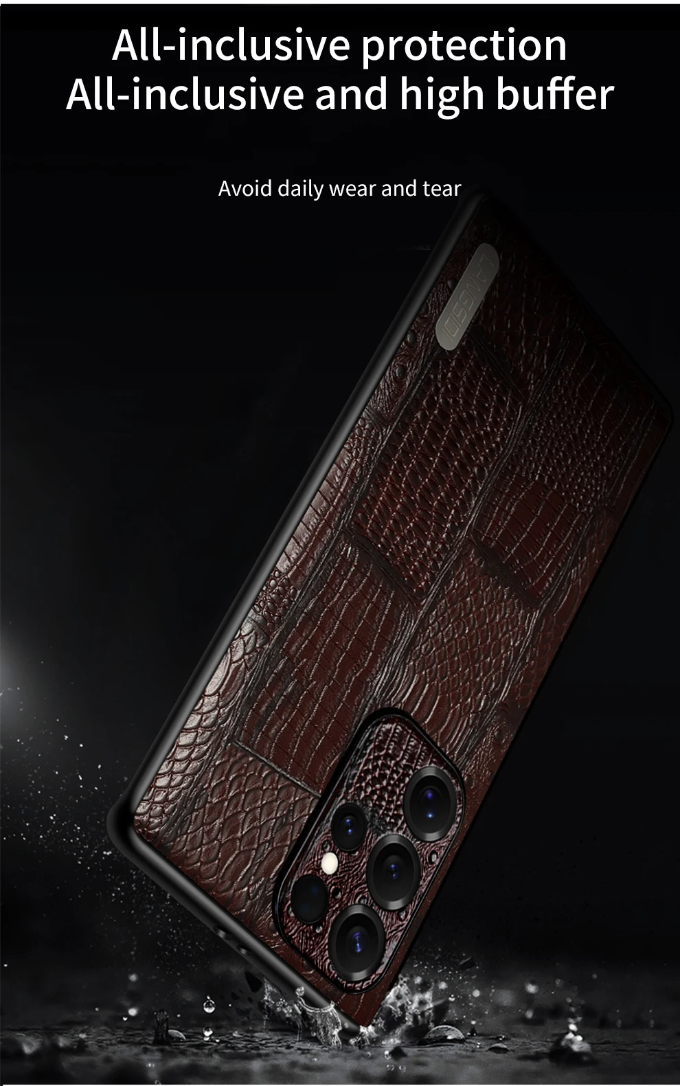 LANGSIDI Genuine Leather Retro Phone Case For Samsung Galaxy S 25 S25 S23 S24 Ultra S24 Plus S25Plus S25Ultra Luxury Back Cover S77a08490a1c649d5936422e9f5c09050q