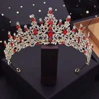 Luxury Headdress Wedding Crown Bride Tiaras and Crowns for Queen Diadem Pageant Crown Bridal Hair Jewelry Accessories