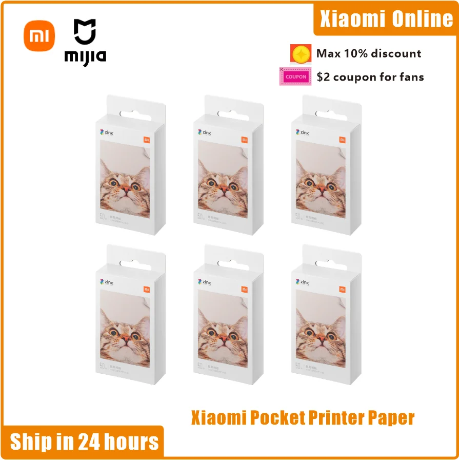 OriginalXiaomiPocketPrinterPaperZINKSelfadhesivePhotoPrint
