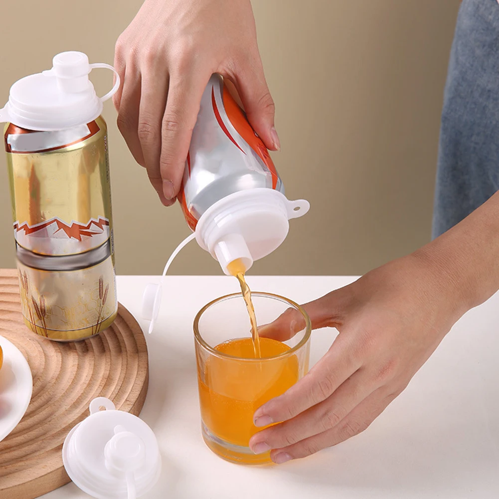 Soda Can Beverage Dust Cover Leakproof Fresh-Keeping Covers Reusable Soda/Beer/Juices Savers Lids Covers For Home Travel Camping
