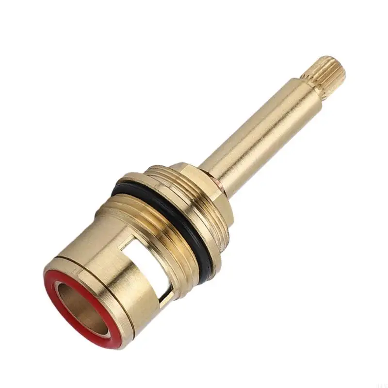 94PC Hot And Cold Water Spool Faucet Valves Brass Ceramic Stem Disc Cartridges