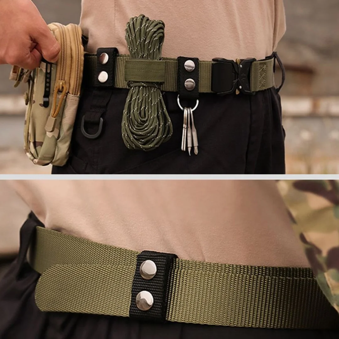 Outdoor Belt Lightweight Nylon Belt Fishing Belt Heavy-Duty For Hiking Daily Carry Camping