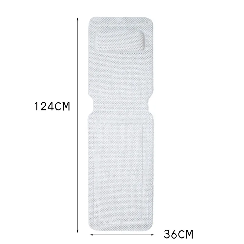Waterproof PVC Bathtub Pillow Headrest Cushion Head Neck Rest Pillows with Suction Cups Bathroom Accessories Bath Pillows bath pillow