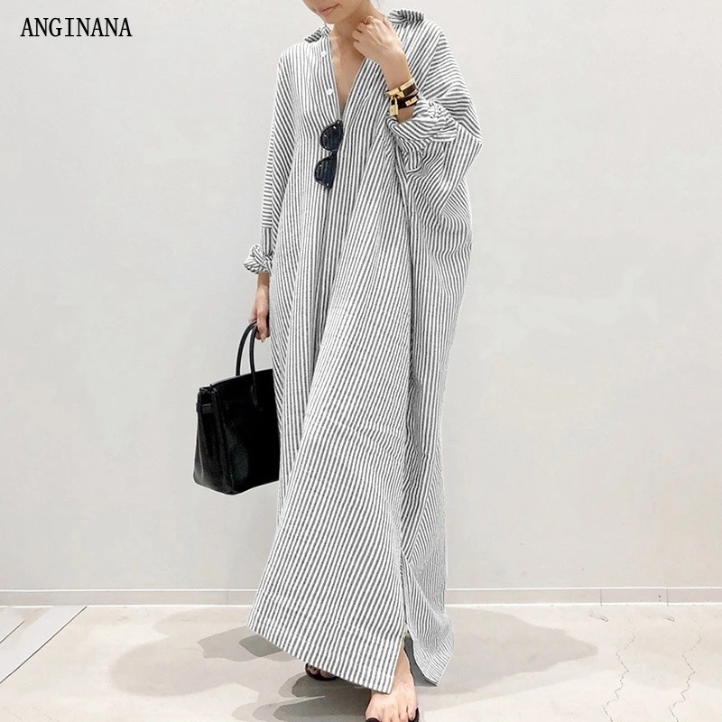 

Summer large 10xl 150kg women's dress stripe big size 8xl 9xl lapel short sleeve loose oversized dress black and blue