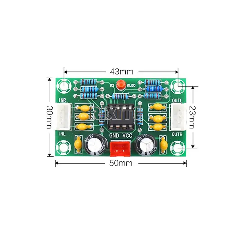 XH-A902 Audio Operational Preamplifier Board Module NE5532 Amplifier Front Panel Digital Tone Board Wide Voltage audio amplifier board operational amplifier pre amplifier