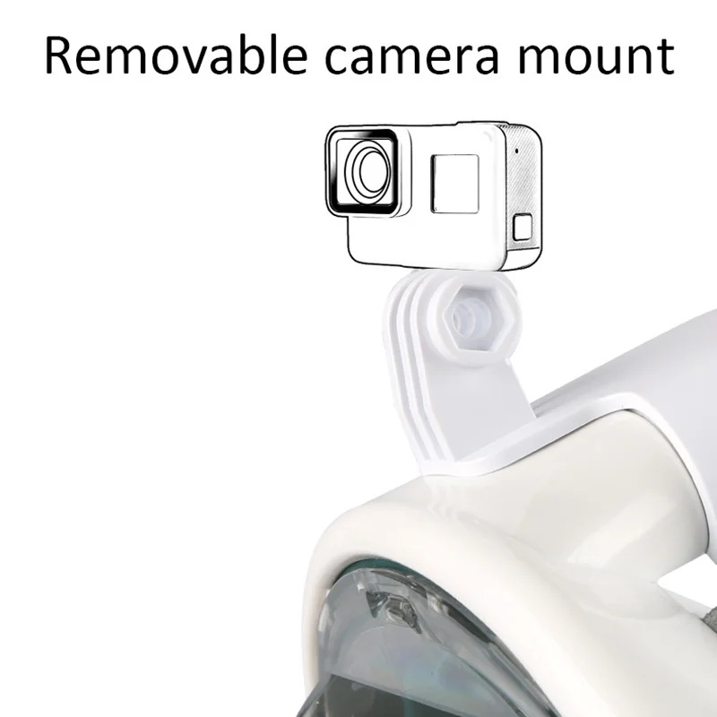 Diving Mask Full Face Scuba Anti Fog Goggles Camera Mount Underwater Wide View Adult Youth