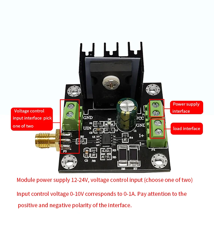 Voltage Controlled Constant Current Source Module High Power Current Source High