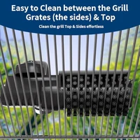 NEW Electric BBQ Grill Brush High Temperature Resistant 180° Adjustable 3 Speeds Mins Grill Cleaner for Outdoor Griddles Smokers 3