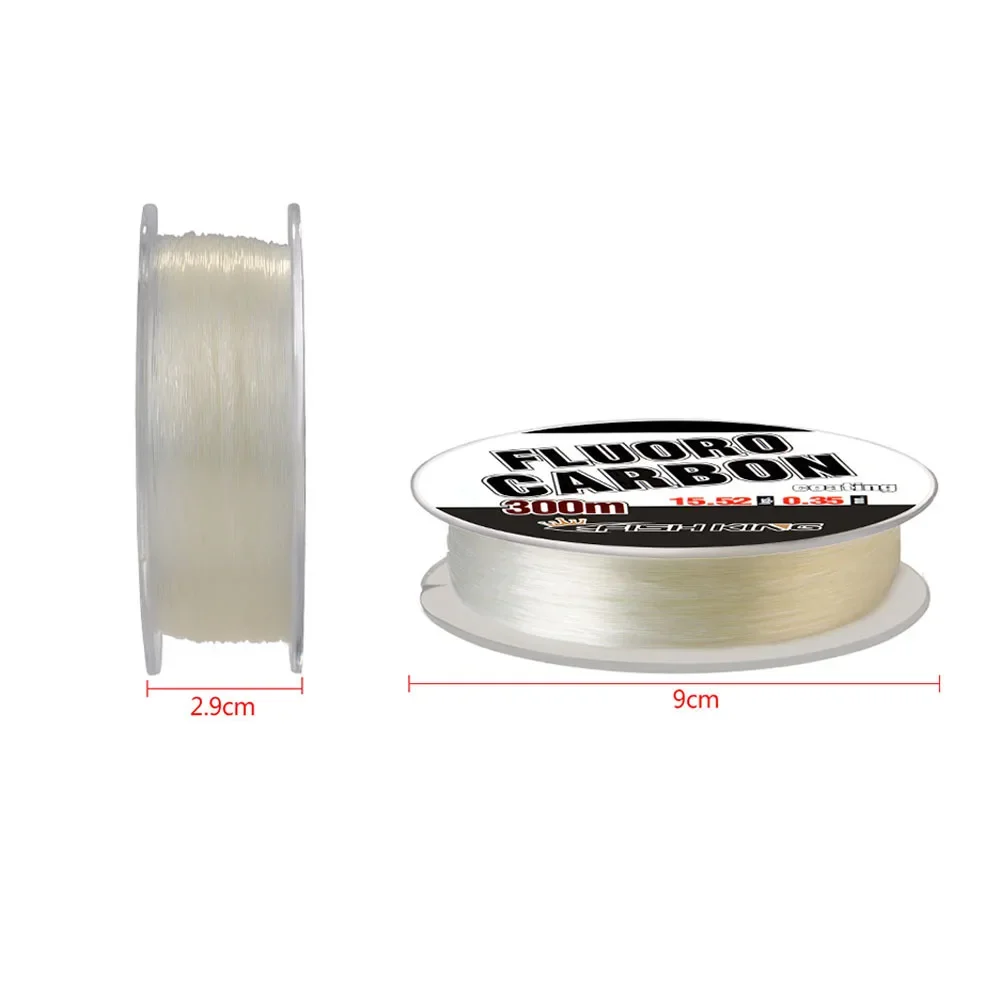 Ligne de pêche fluorocarbone 300m 0.30-0.50mm - 100% monofilament pour carpe - Leader japonais haute résistance