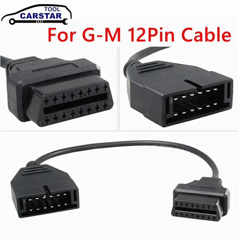 

Hot sale For GM 12Pin to 16Pin OBD2 Convertor Adapter Cable OBD2 Cable Diagnostic Connector Adapter Cable