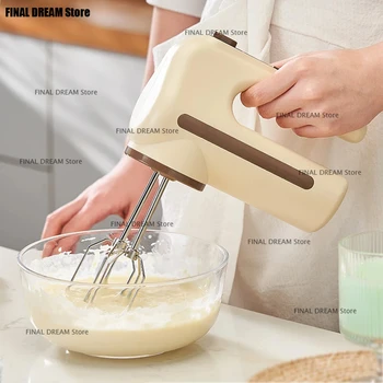 Frullatore elettrico portatile per alimenti, frullino per torte automatico portatile senza fili, frullino per panna, frullatore a immersione per pasticceria, per cucina 1