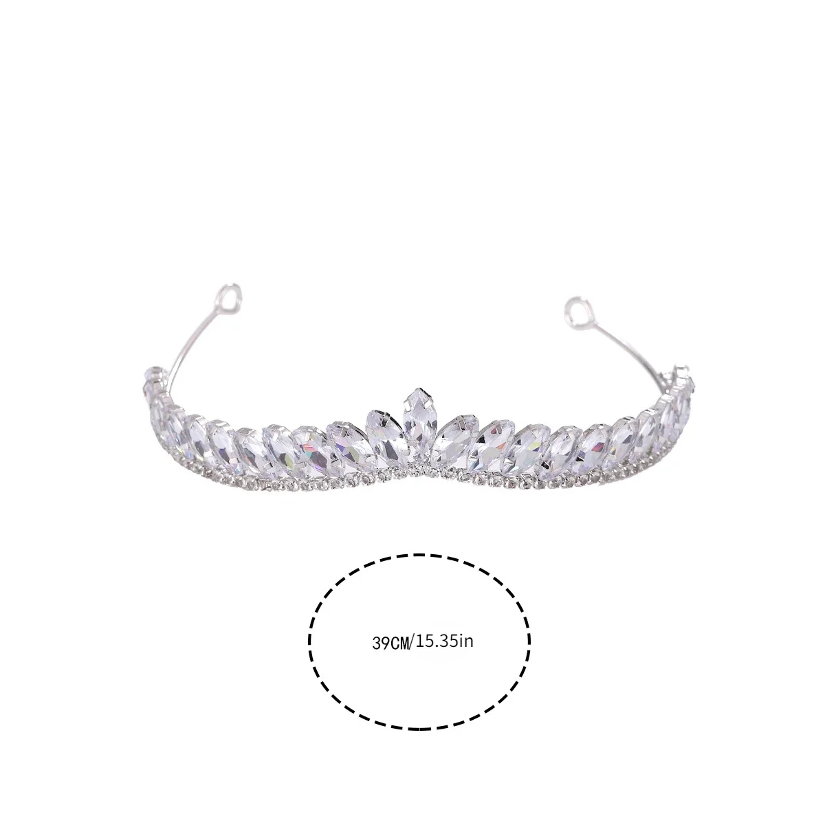 1PC Crystal three-dimensional bridal decorative headband tiara Birthday crown Wedding tiara