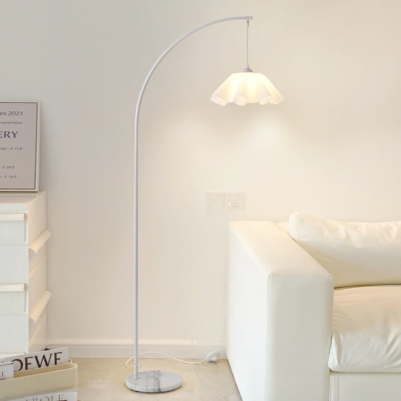 

Scandinavian Petal Led Floor Lamps Living Room Bedroom Bedside Lamp Sofa Side Decorative Standing Light