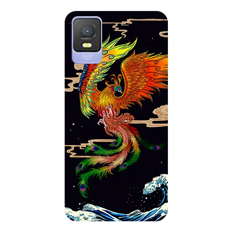 Football-Themed Soft Silicone Back Case for TCL 403 - Durable Phone Cover