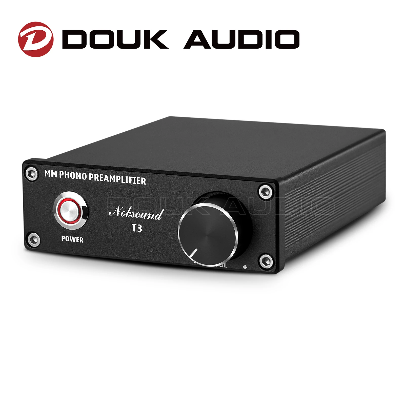 Douk Audio-t3 Hifi mm Riaa Fonógrafo Pré-amplificador Casa Record Player Phono Stage Preamp Turntable Turntable Amplificador Controle de Volume Douk