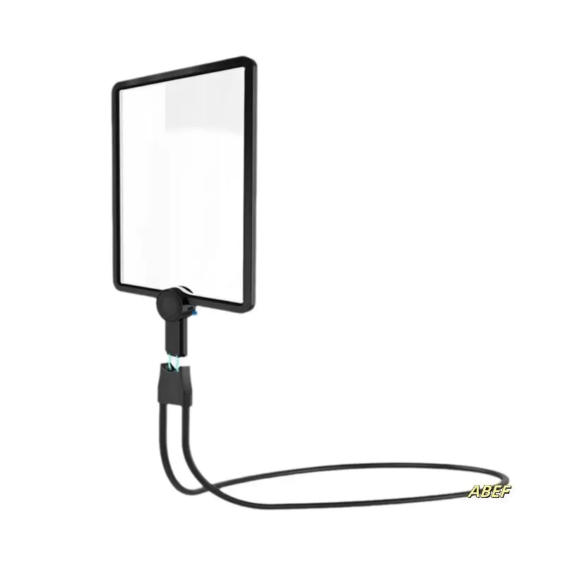 50개의 LED 조명이 있는 5X 핸즈프리 돋보기, 노인 저시력 독서, 수리, 바느질을 위한 구즈넥 페이지 돋보기