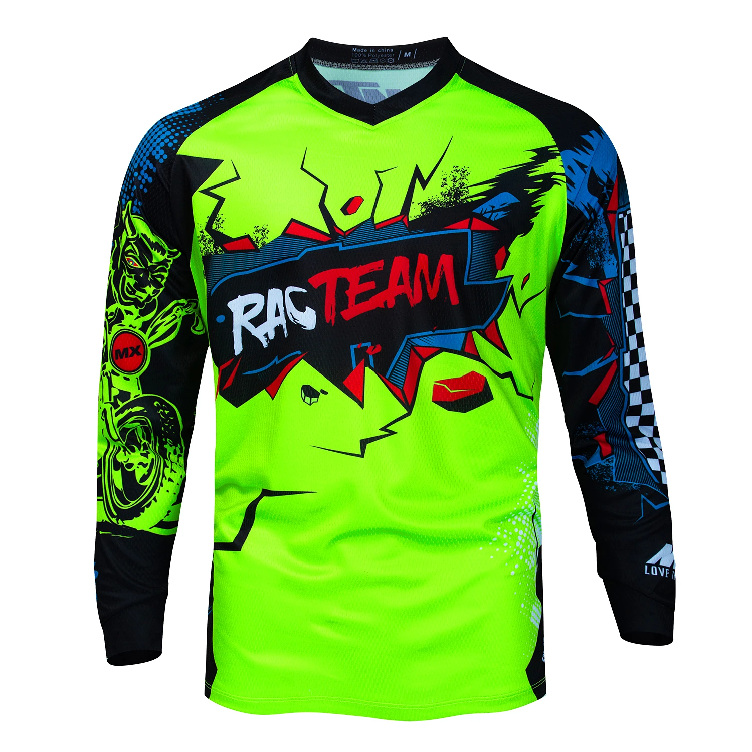 Baddery Motocross T-Shirt Herren - Dirt Rush Design Für Motorrad-Fans