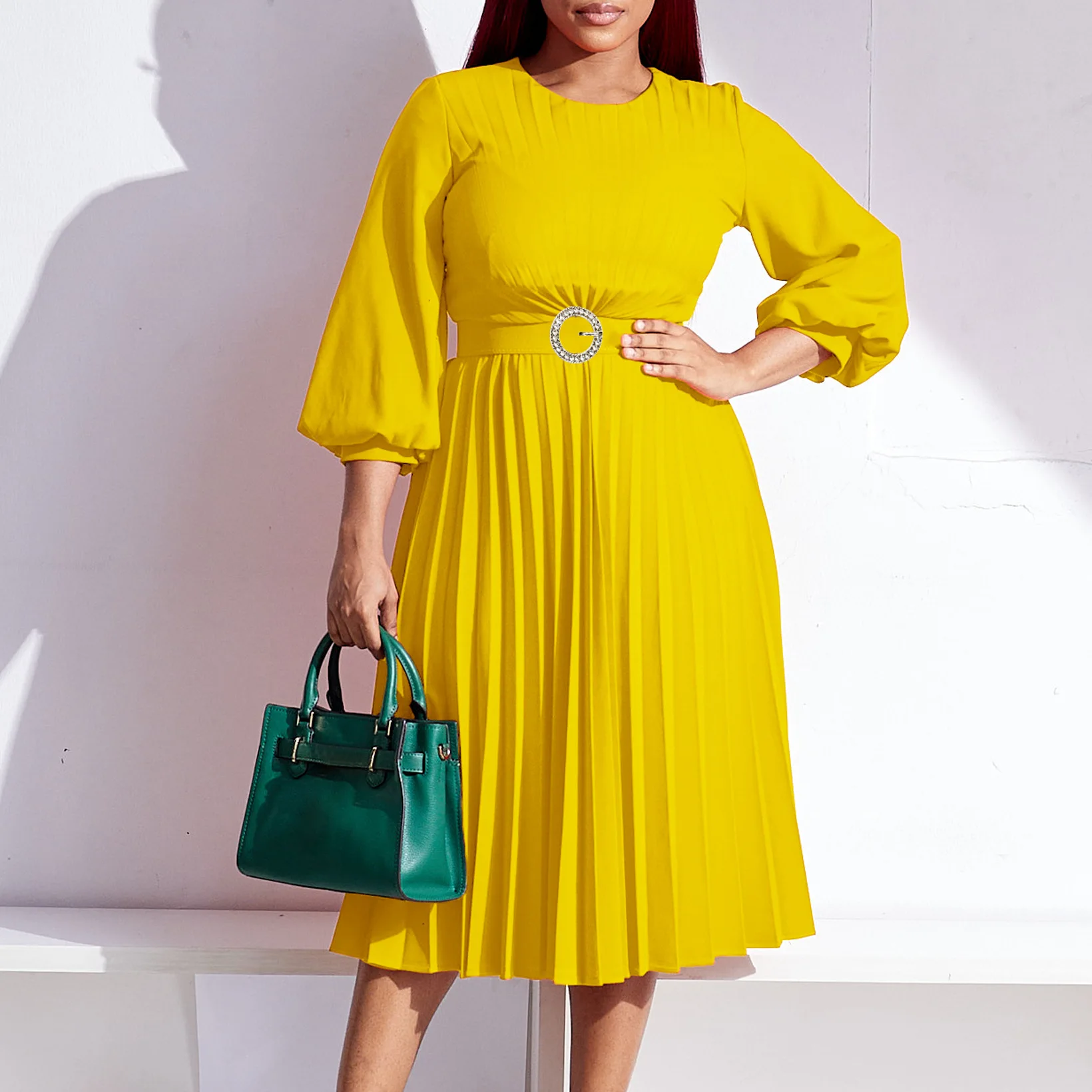 W.ANGLE SS22 WOMEN PLEATED DRESS main image 1