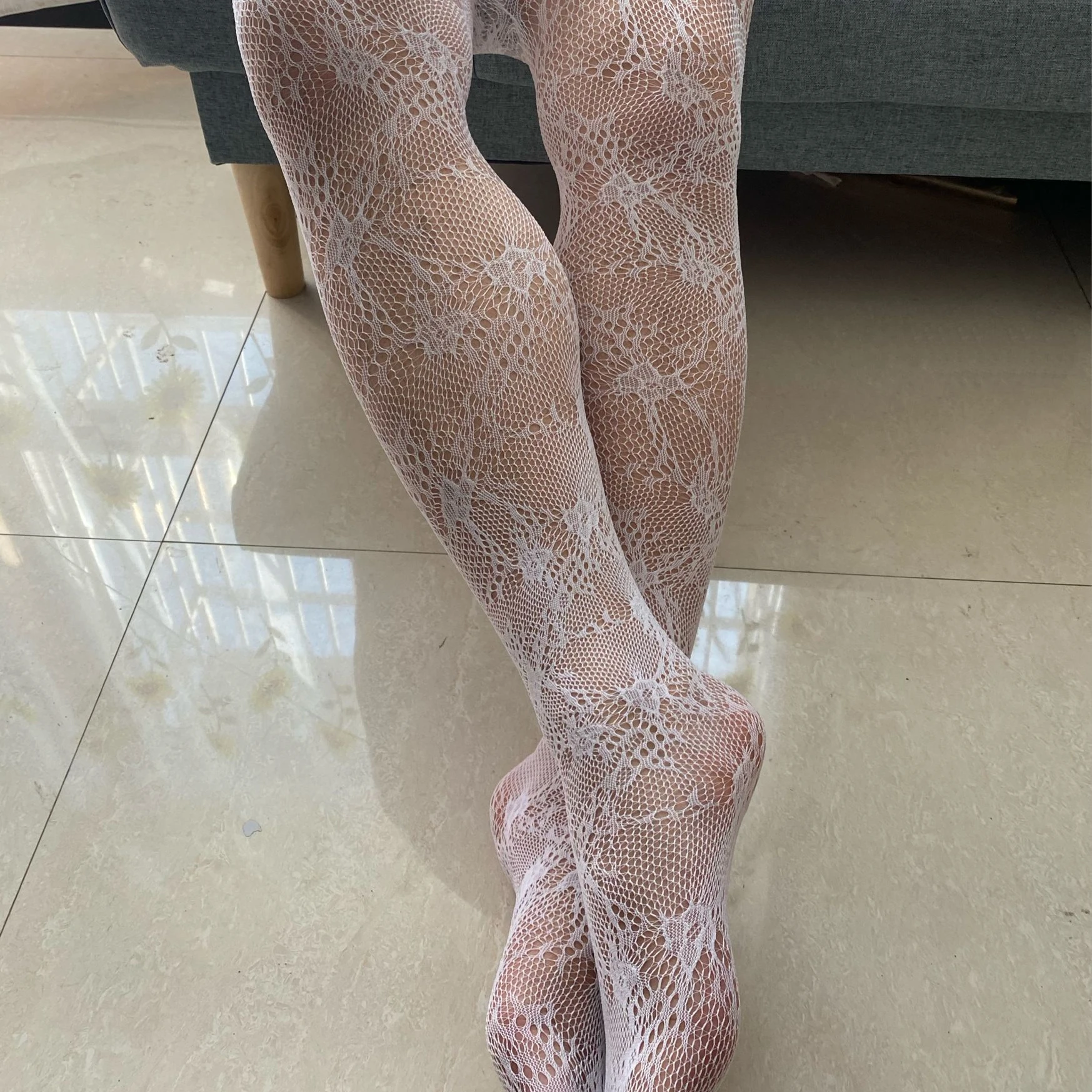 

Plus Size Lingerie Men's Tights Sexy Male Underwear 2021 Hot Sale Fishnet Transparent White Pantyhose for Husband Boyfriend Gift