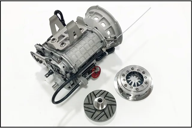 Mini moteur à essence et kit de transmission, moteur RC V12, modèle réduit,  boîte de vitesses séquentielle RC et embrayage à membrane, 50cc