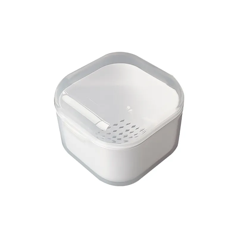 카니우 폴리싱 헤드 세척 소독 박스 이중 필터링 네일 아트 드릴 비트 세척 박스 매니큐어 살균