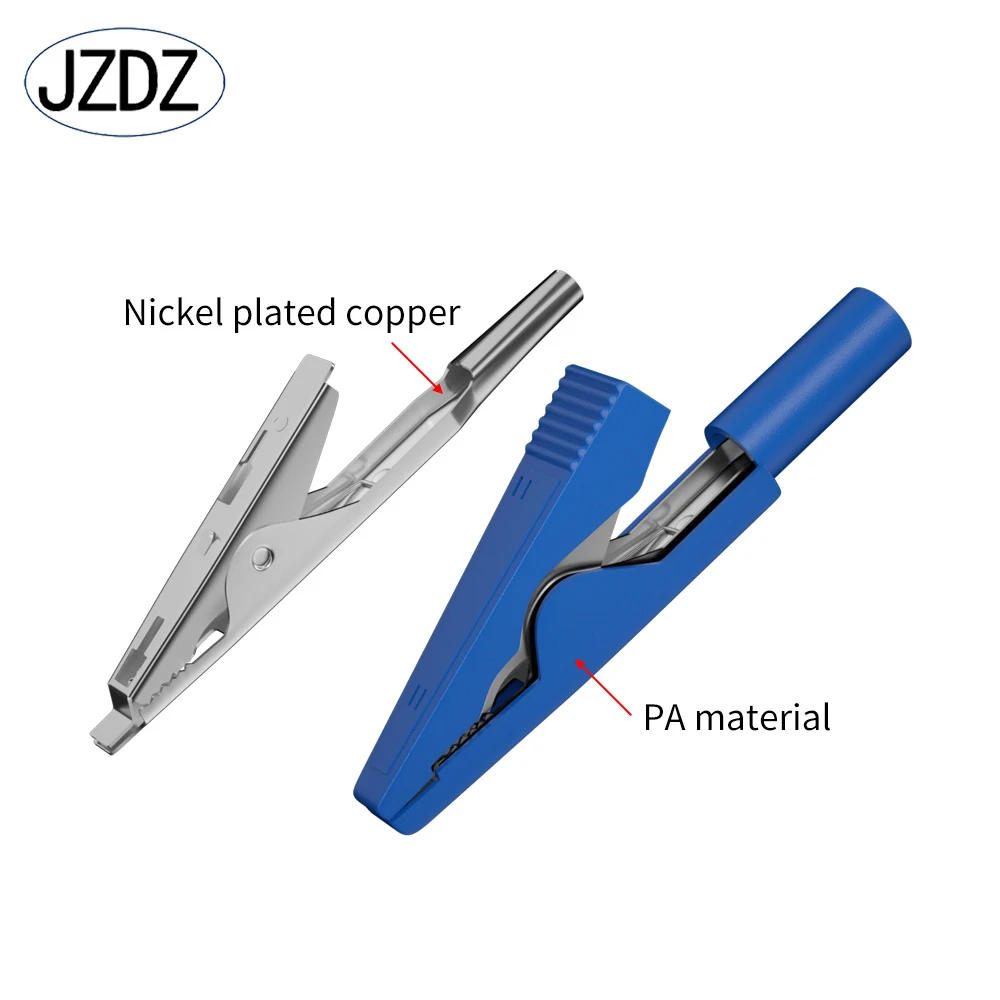 Alligator Clips with 2mm Socket Insulation Metal Crocodile Clamp Test Accessories for Multimeter J.60028 5pcs alligator clips test clip test hooks clips electrical clamp electric test clamp